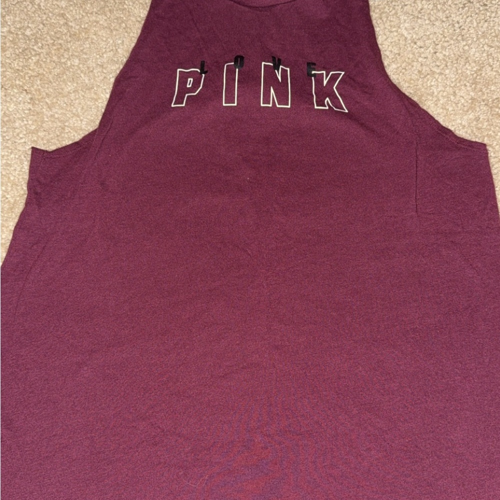 PINK Victoria's Secret Maroon Tank